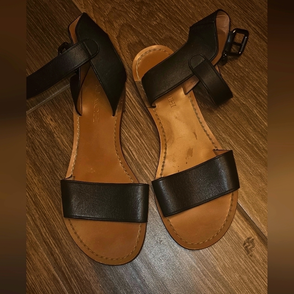 COACH BLACK Sandal sz 6